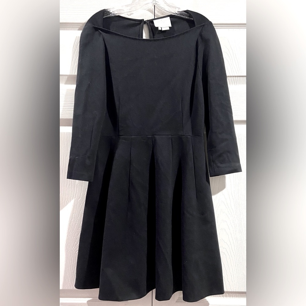 Kate Spade Women’s New York A-line dress seven-quarter sleeve Sz 6 Black